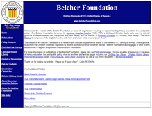 Tablet Screenshot of belcherfoundation.org